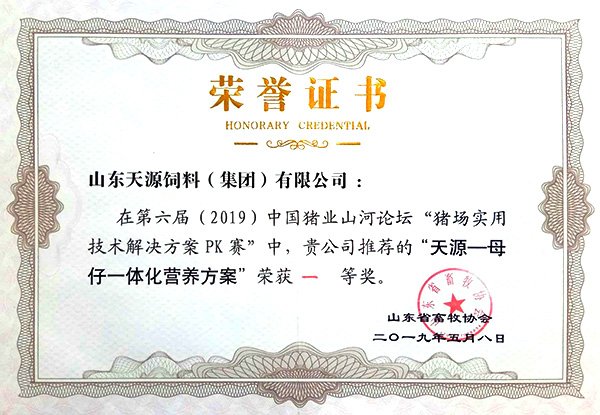 主页 > 关于天源 > 资质荣誉 >